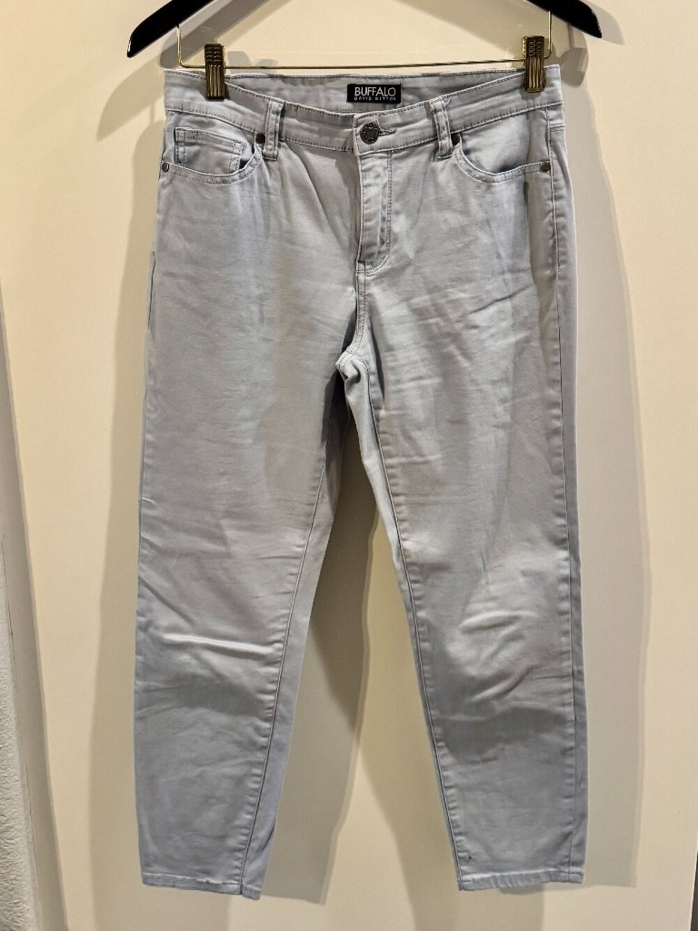 Buffalo David Bitton "Daily" Mid-Rise Stretch Skinny Ankle Grazer Jeans